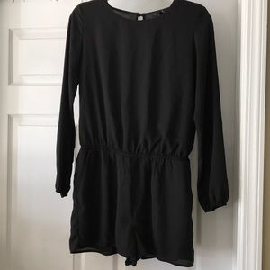 LUCCA COUTURE BLACK ROMPER